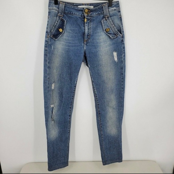 GF Gianfranco FERRE Distressed Jeans sz 28 - Picture 1 of 9